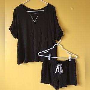 Black Alfani Shorts set